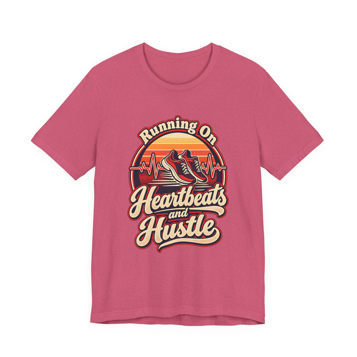 Running On Heartbeats and Hustle Funny Nurse T-Shirt
