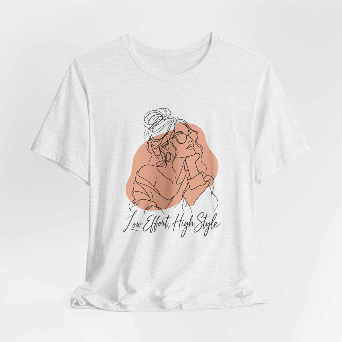 Low Effort, High Style Funny Minimalist T-Shirt