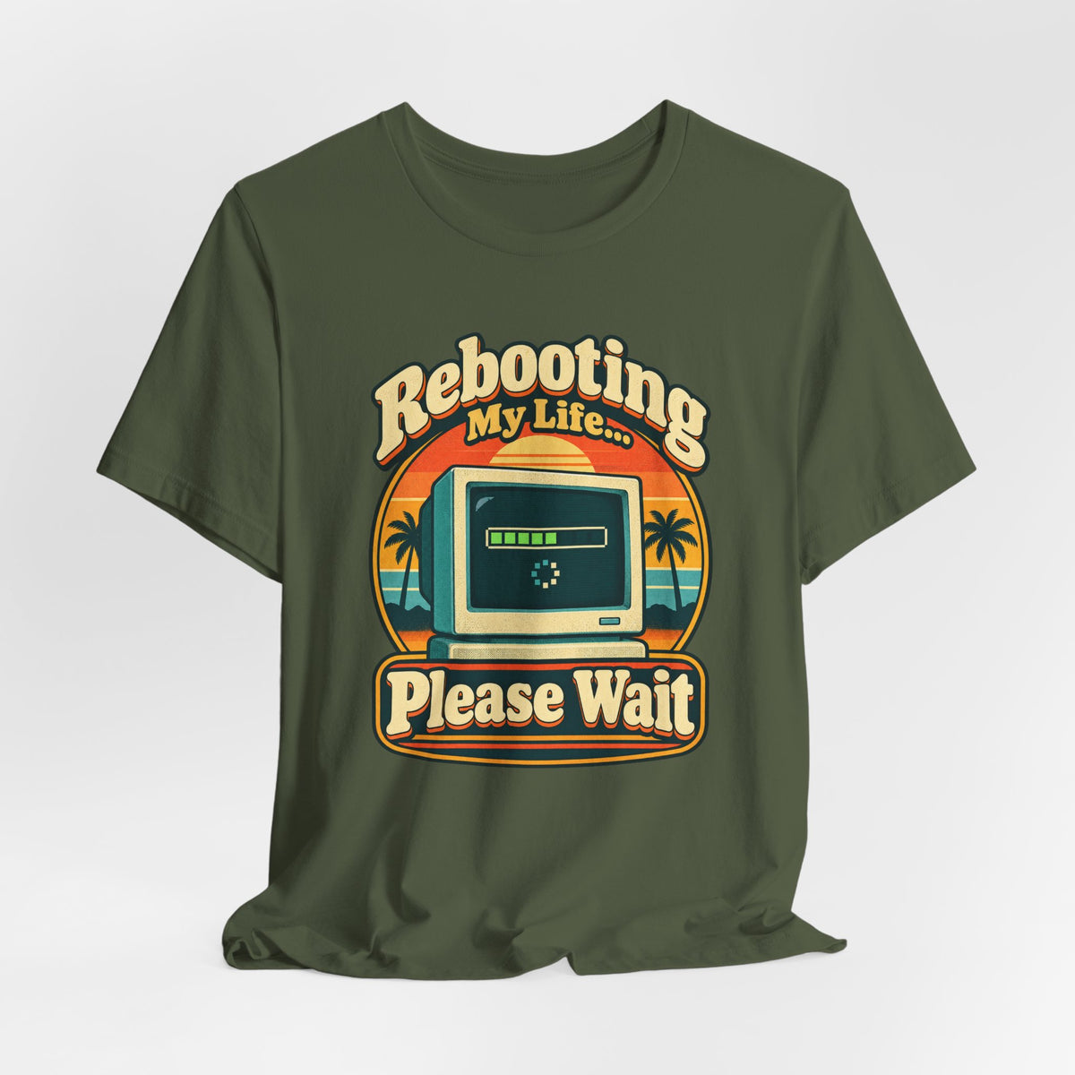 Rebooting My Life... Please Wait Funny Tech T-Shirt
