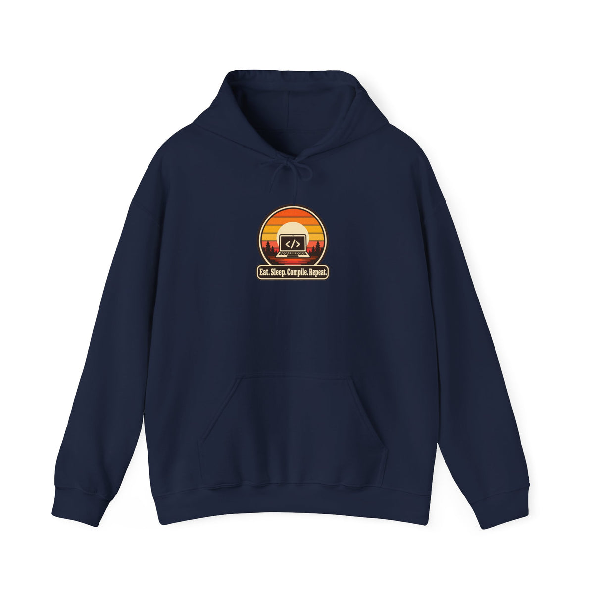 Eat Sleep Compile Repeat Funny Programmer Hoodie