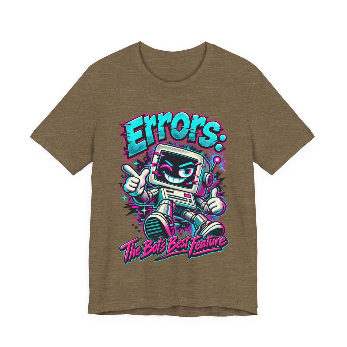 "Errors: The Bot’s Best Feature" Funny Programmer T-Shirt
