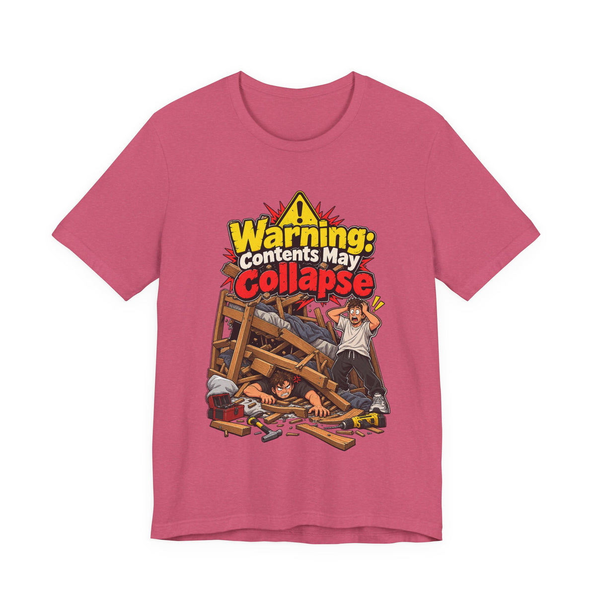 Warning: Contents May Collapse Funny Moving T-Shirt