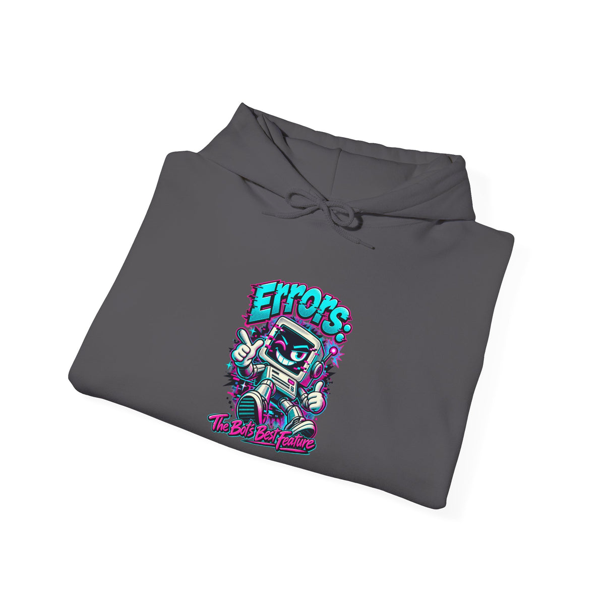 "Errors: The Bot’s Best Feature" Funny Programmer Hoodie