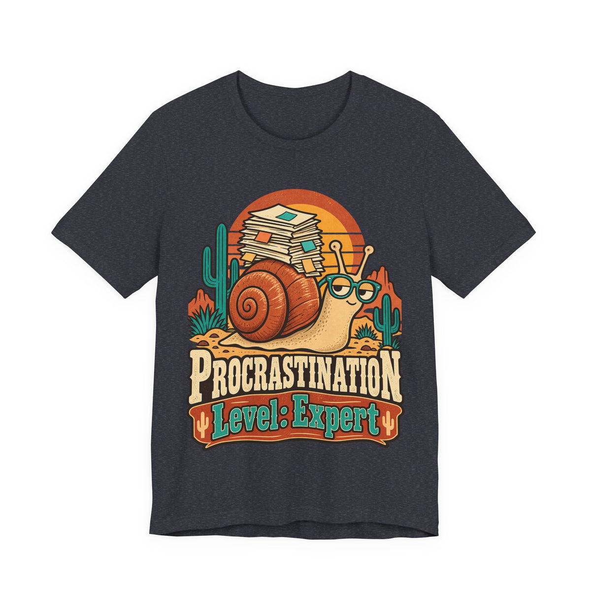 Procrastination Level: Expert Funny Student T-Shirt
