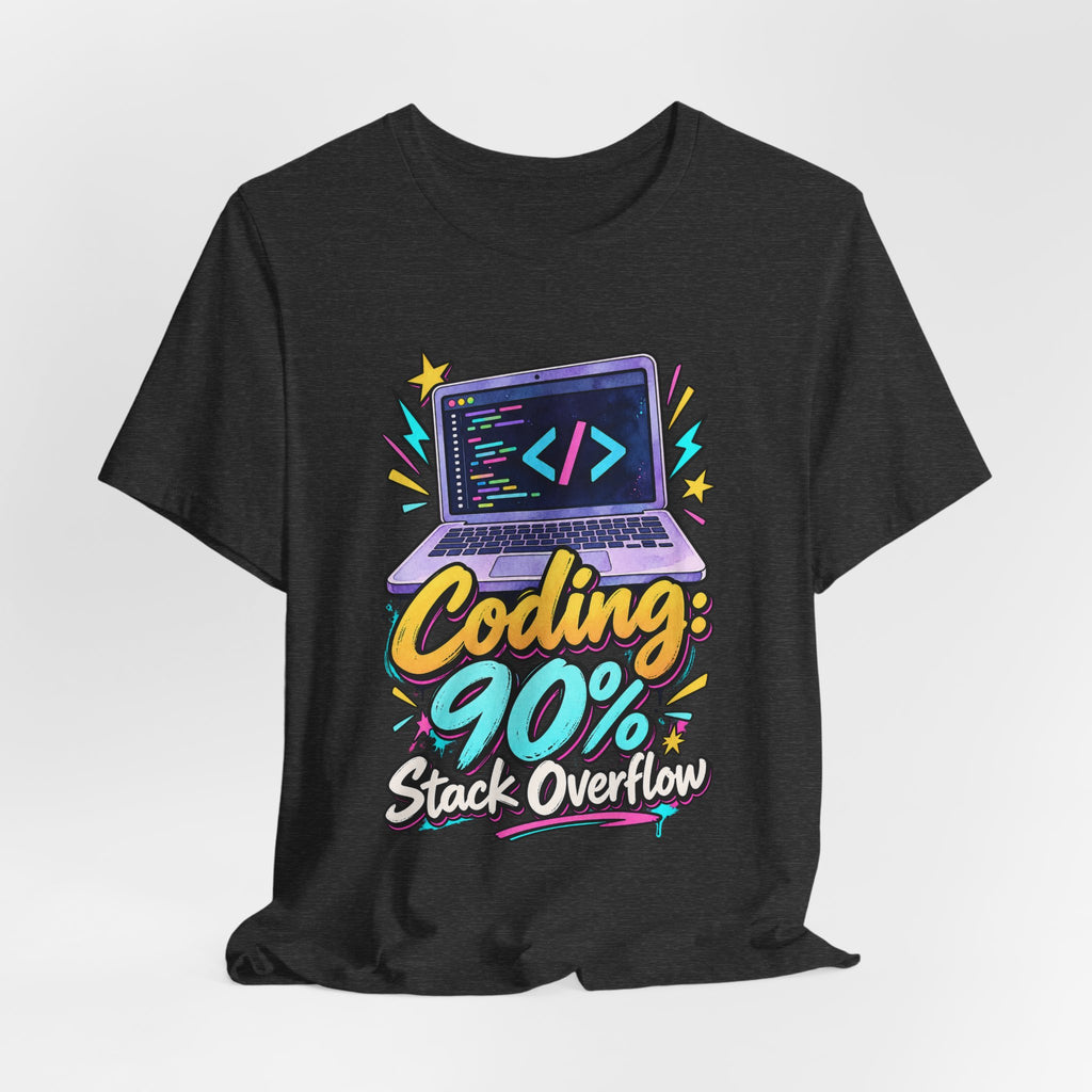 Coding: 90% Stack Overflow Funny Programmer T-Shirt