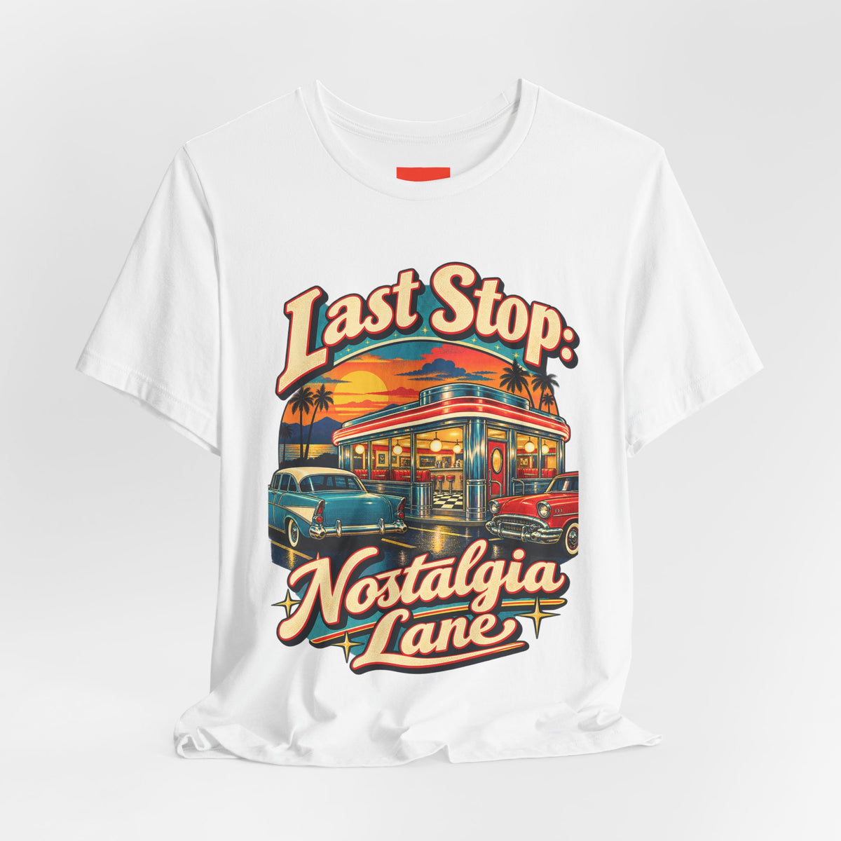 Last Stop: Nostalgia Lane Funny Retro Vintage T-Shirt
