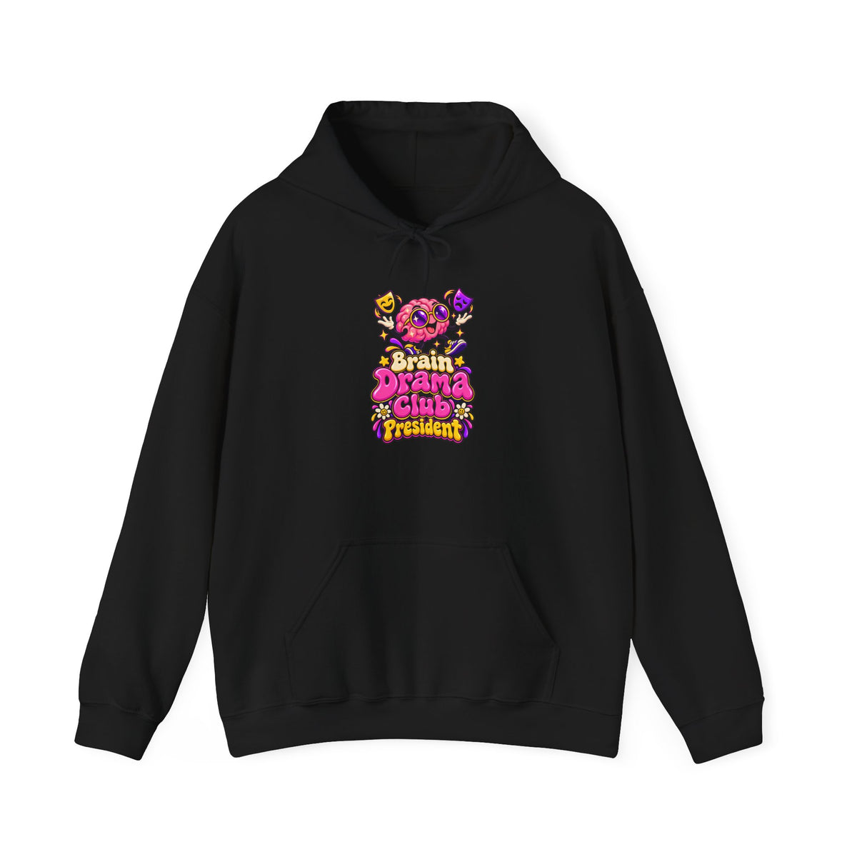 Brain Drama Club President Funny Y2K Hoodie