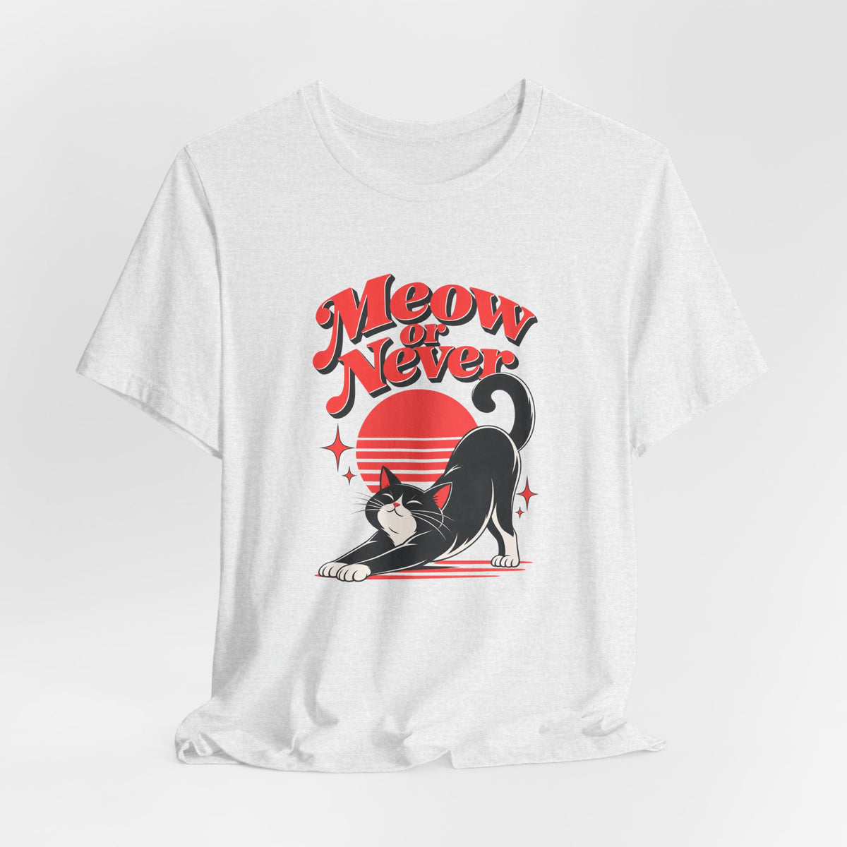 Meow or Never Funny Cat Lover T-Shirt