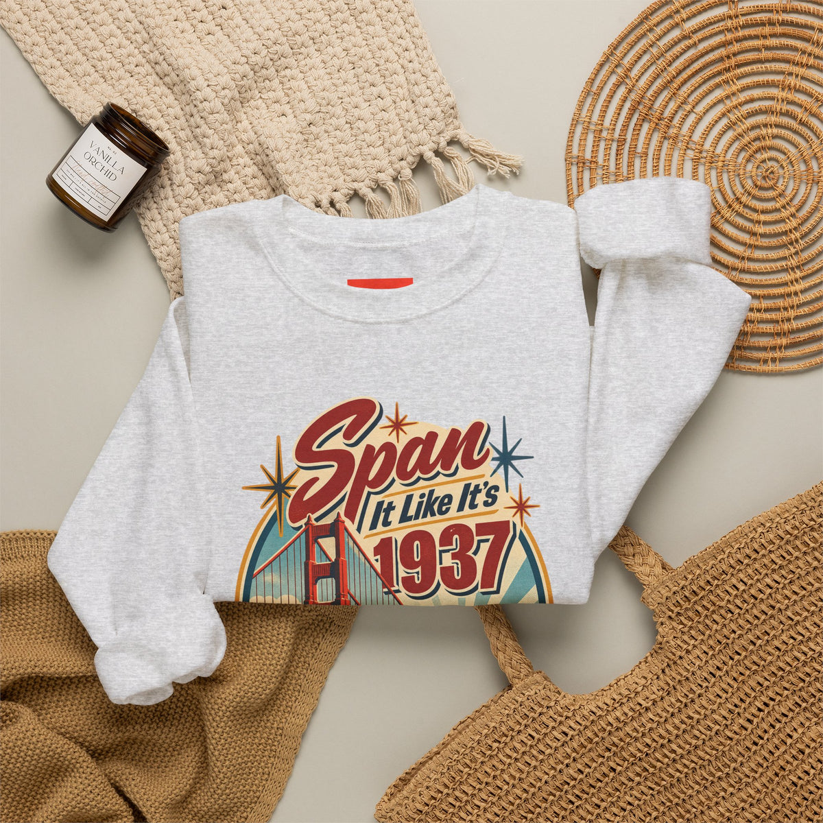 Span It Like It’s 1937 Funny Retro Sweatshirt