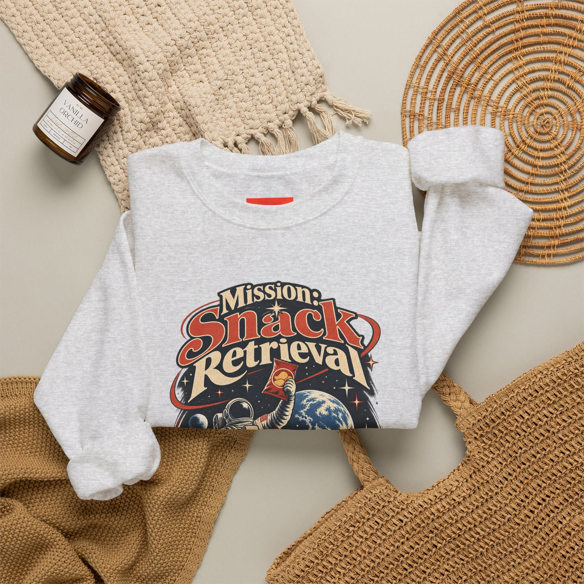 Mission: Snack Retrieval Funny Parent Humor Sweatshirt