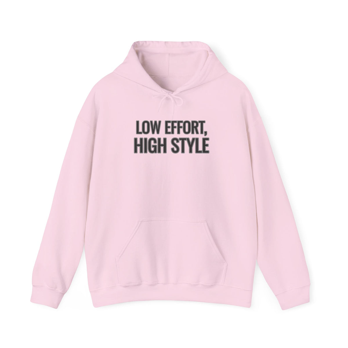Low Effort, High Style Funny Minimalist Hoodie