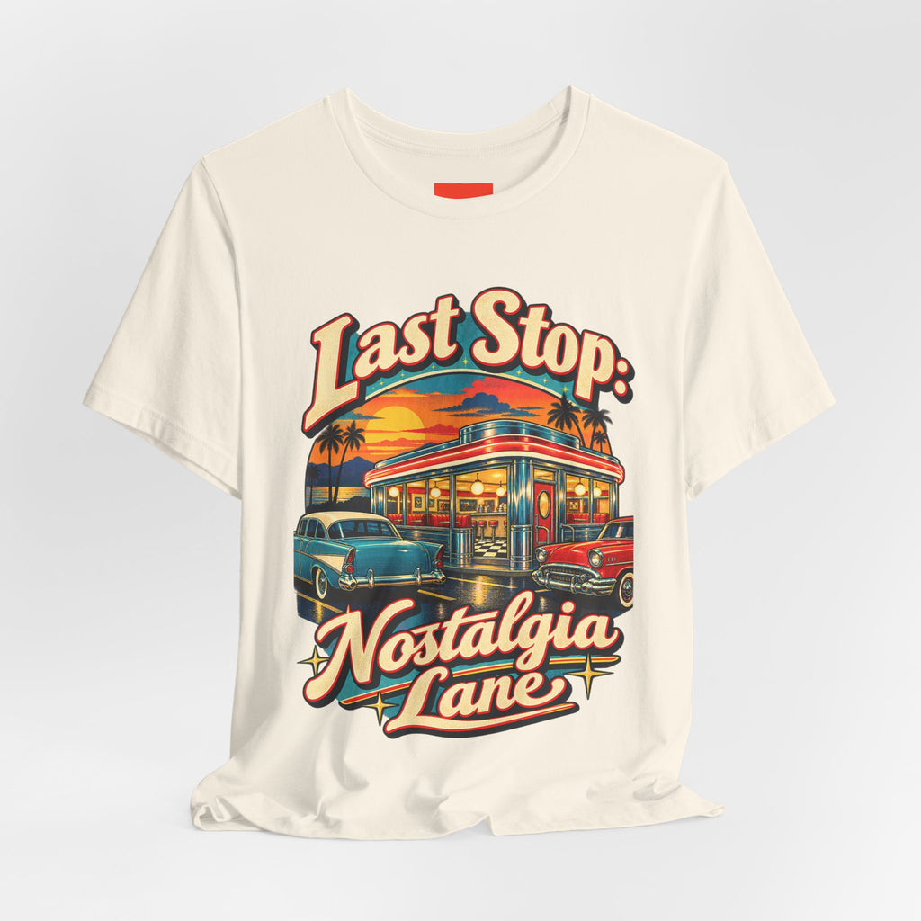 Last Stop: Nostalgia Lane Funny Retro Vintage T-Shirt