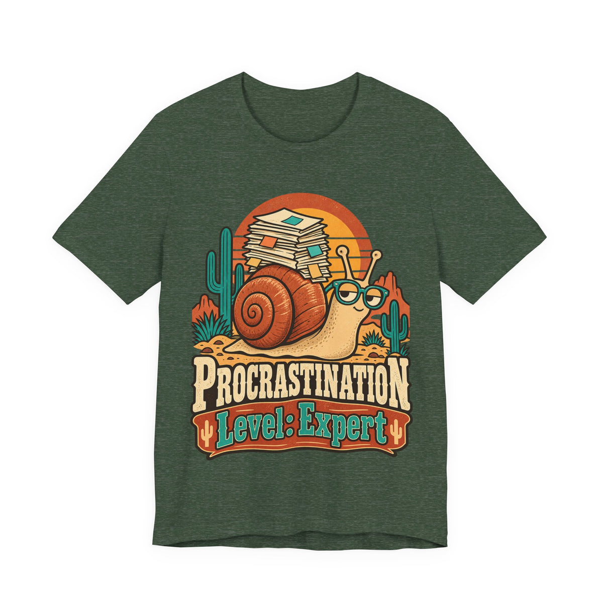 Procrastination Level: Expert Funny Student T-Shirt