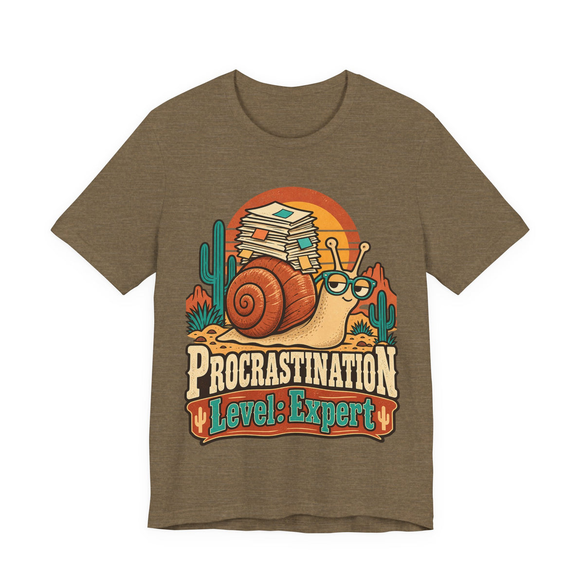 Procrastination Level: Expert Funny Student T-Shirt