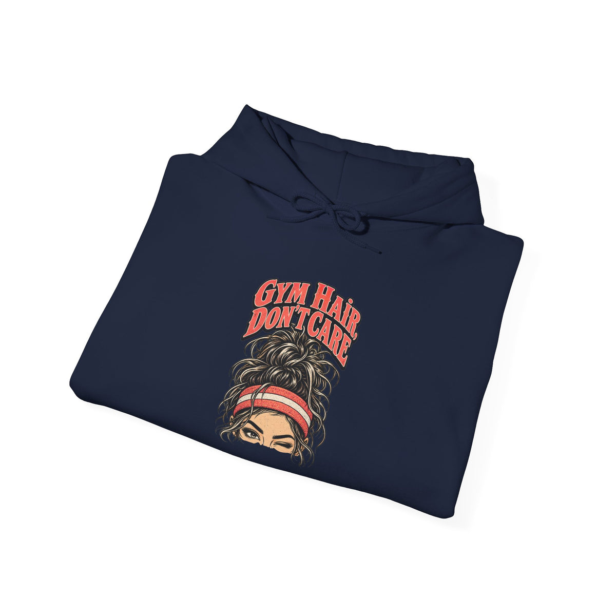 Gym Hair, Don't Care Funny Fitness Hoodie