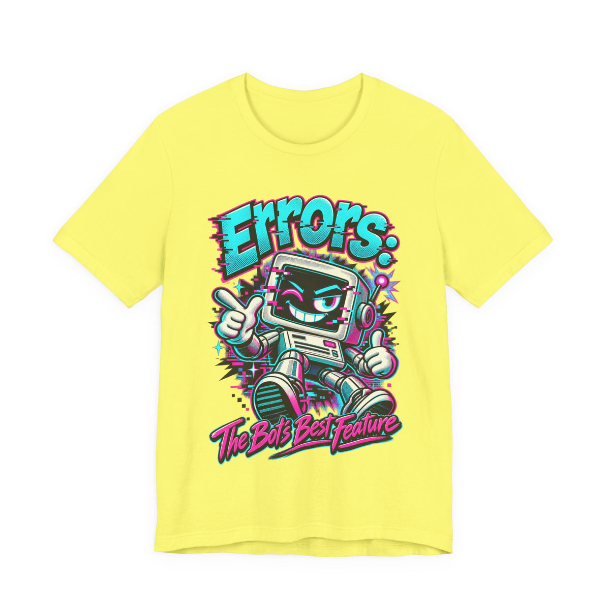 "Errors: The Bot’s Best Feature" Funny Programmer T-Shirt