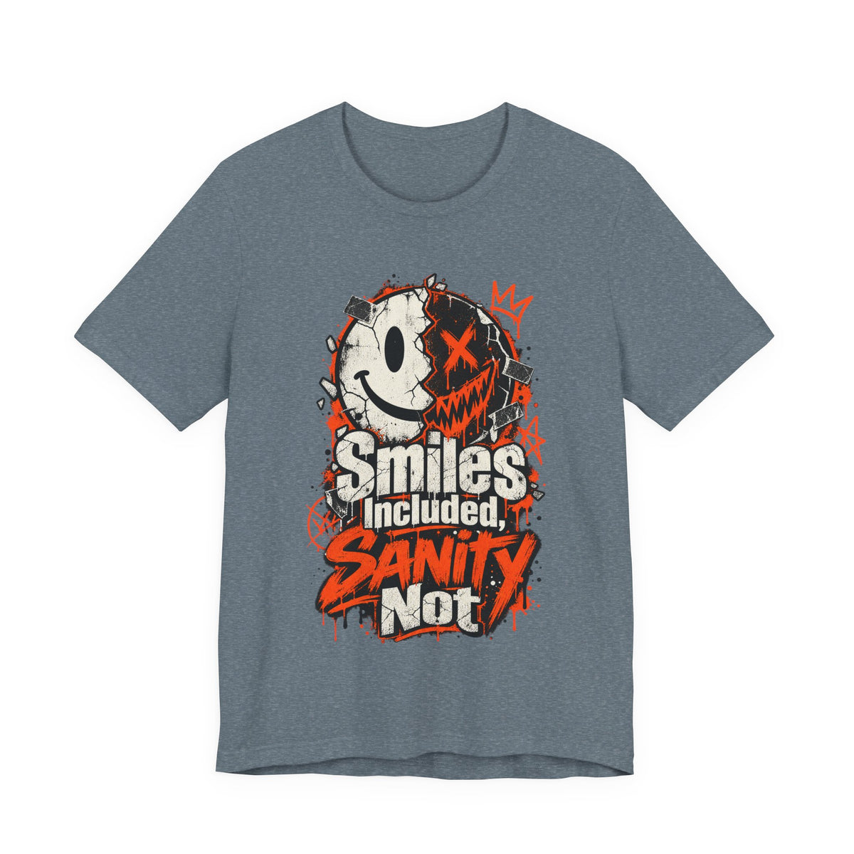 Smiles Included, Sanity Not Funny Sarcastic T-Shirt