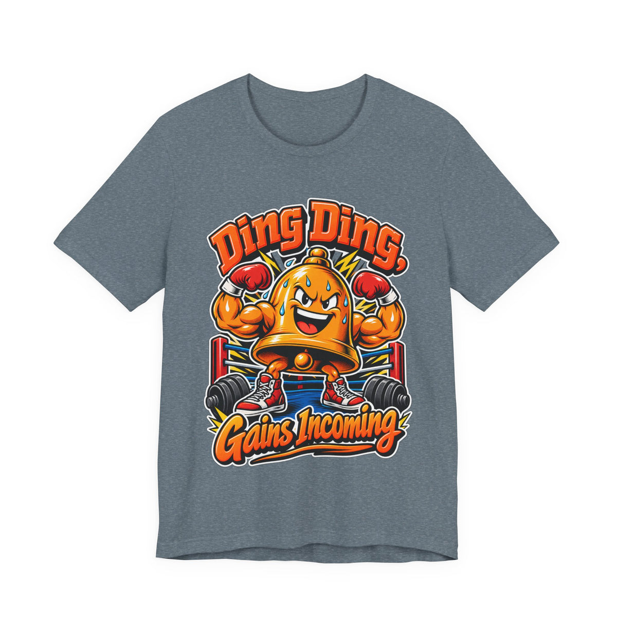 Ding Ding, Gains Incoming Funny Fitness T-Shirt