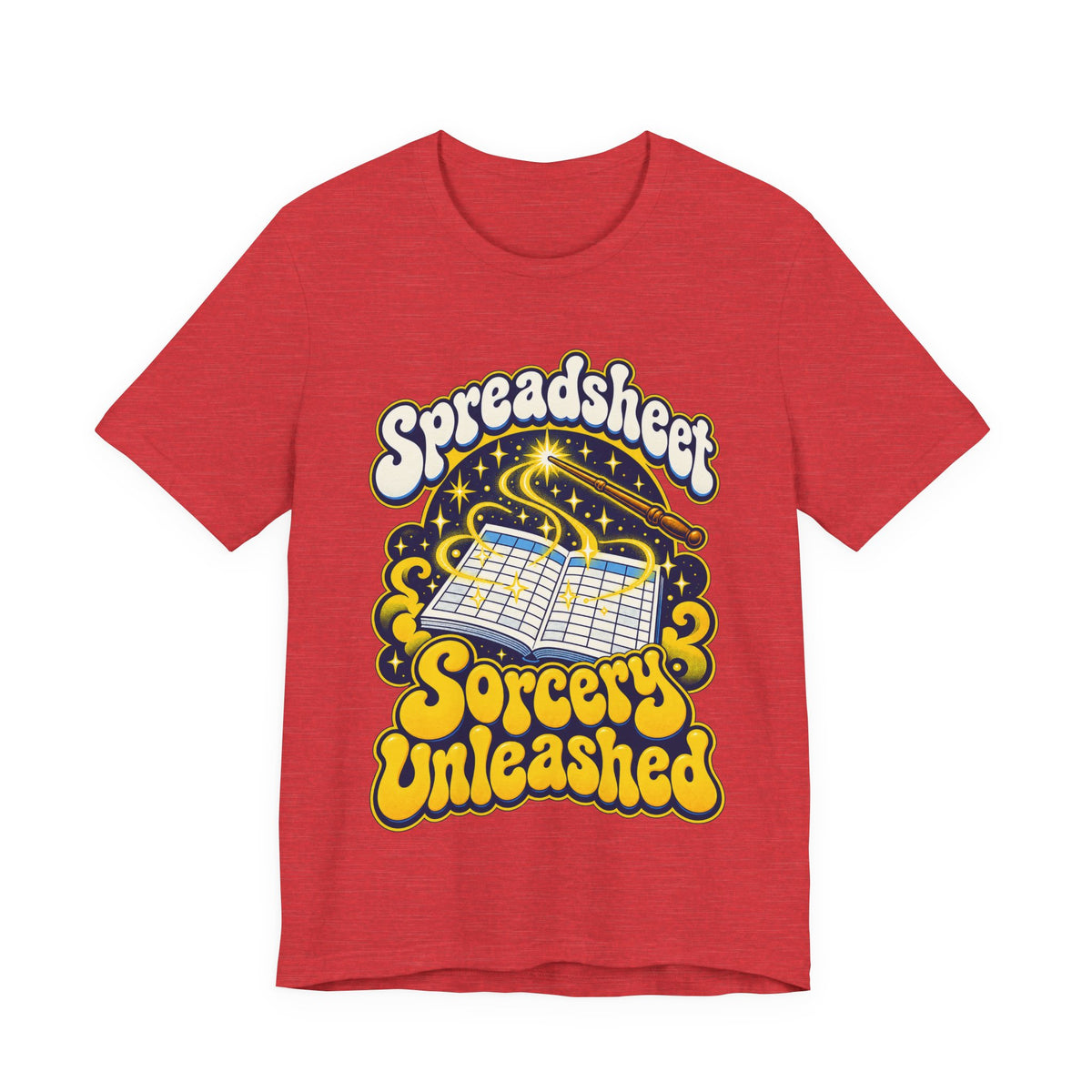 Spreadsheet Sorcery Unleashed Funny Office Humor T-Shirt