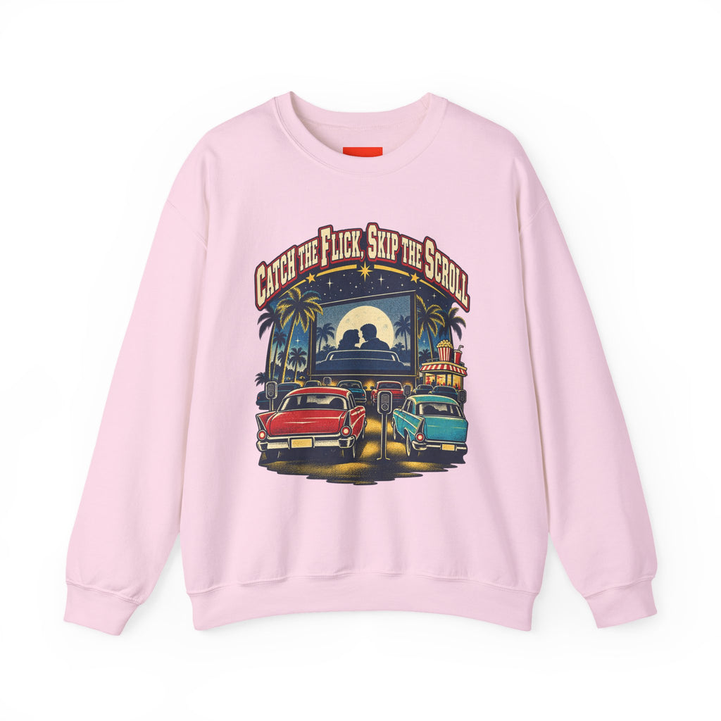Catch the Flick, Skip the Scroll Funny Programmer Sweatshirt