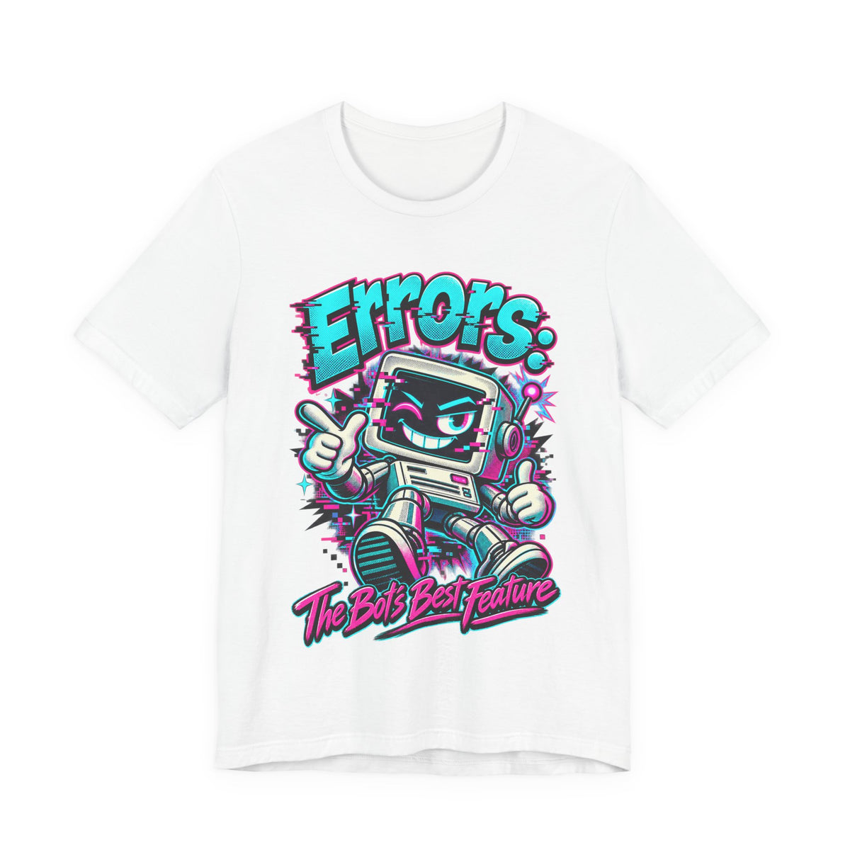 "Errors: The Bot’s Best Feature" Funny Programmer T-Shirt