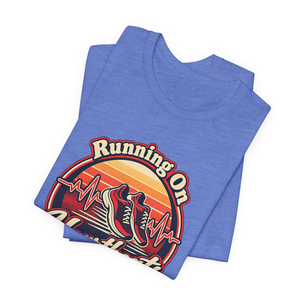 Running On Heartbeats and Hustle Funny Nurse T-Shirt