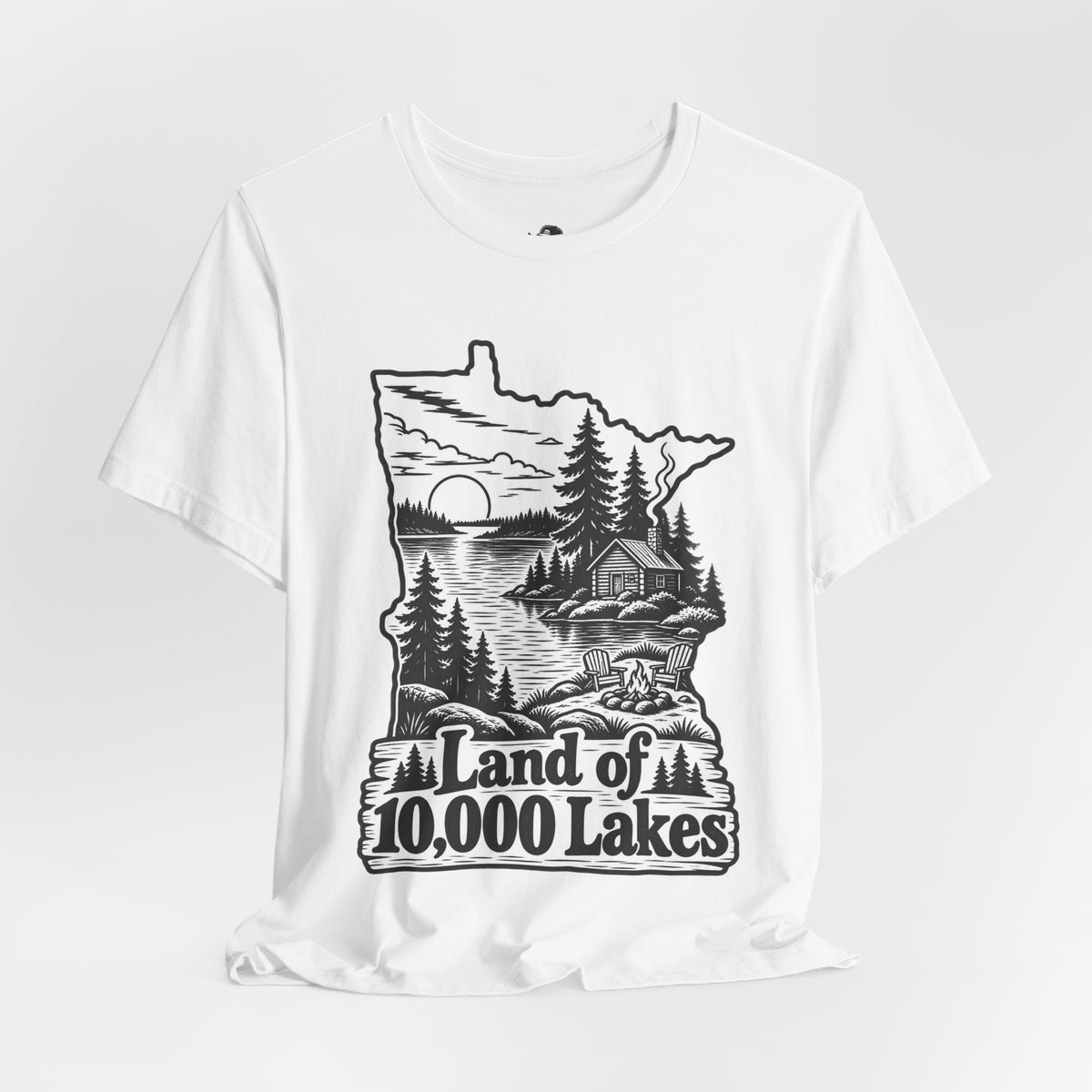 Land of 10,000 Lakes Funny Retro Vintage T-Shirt