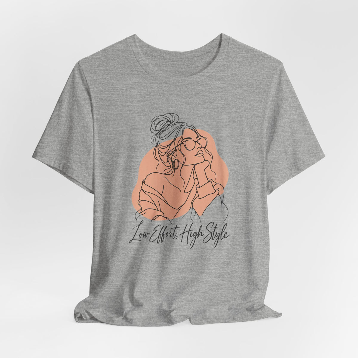 Low Effort, High Style Funny Minimalist T-Shirt