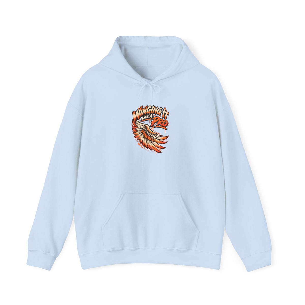 Winging It Like A Pro Funny Self-Deprecation Hoodie