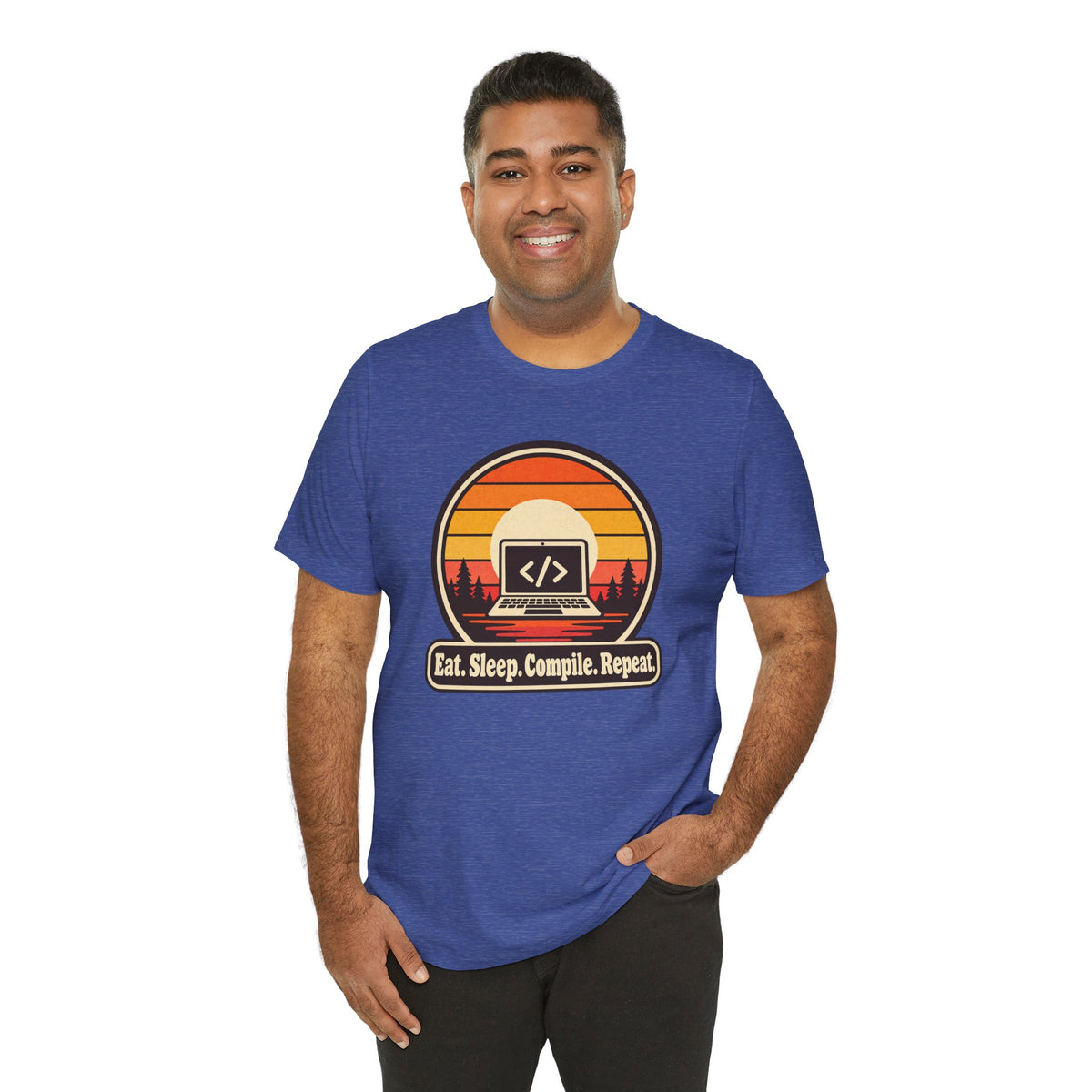 Eat Sleep Compile Repeat Funny Programmer T-Shirt