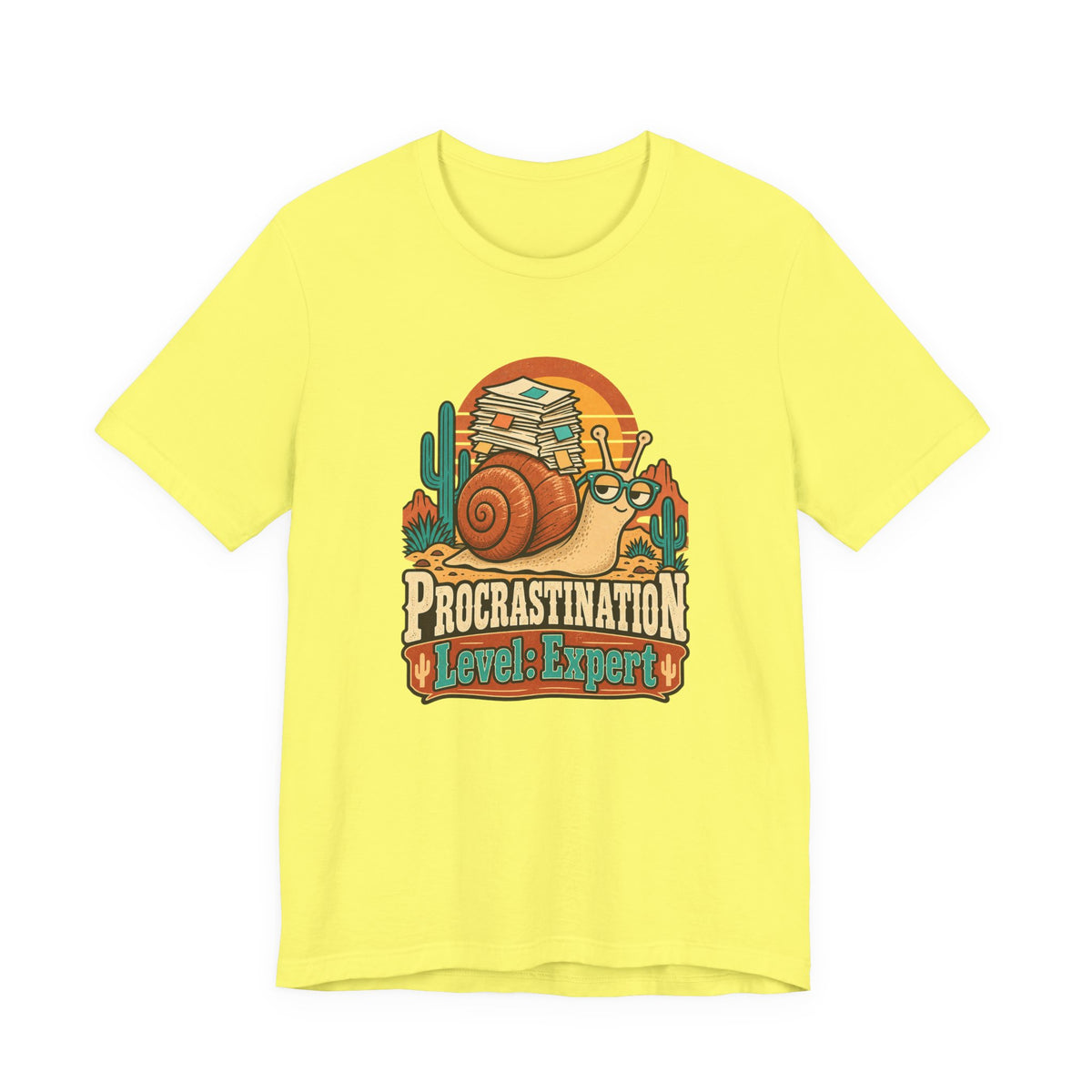 Procrastination Level: Expert Funny Student T-Shirt