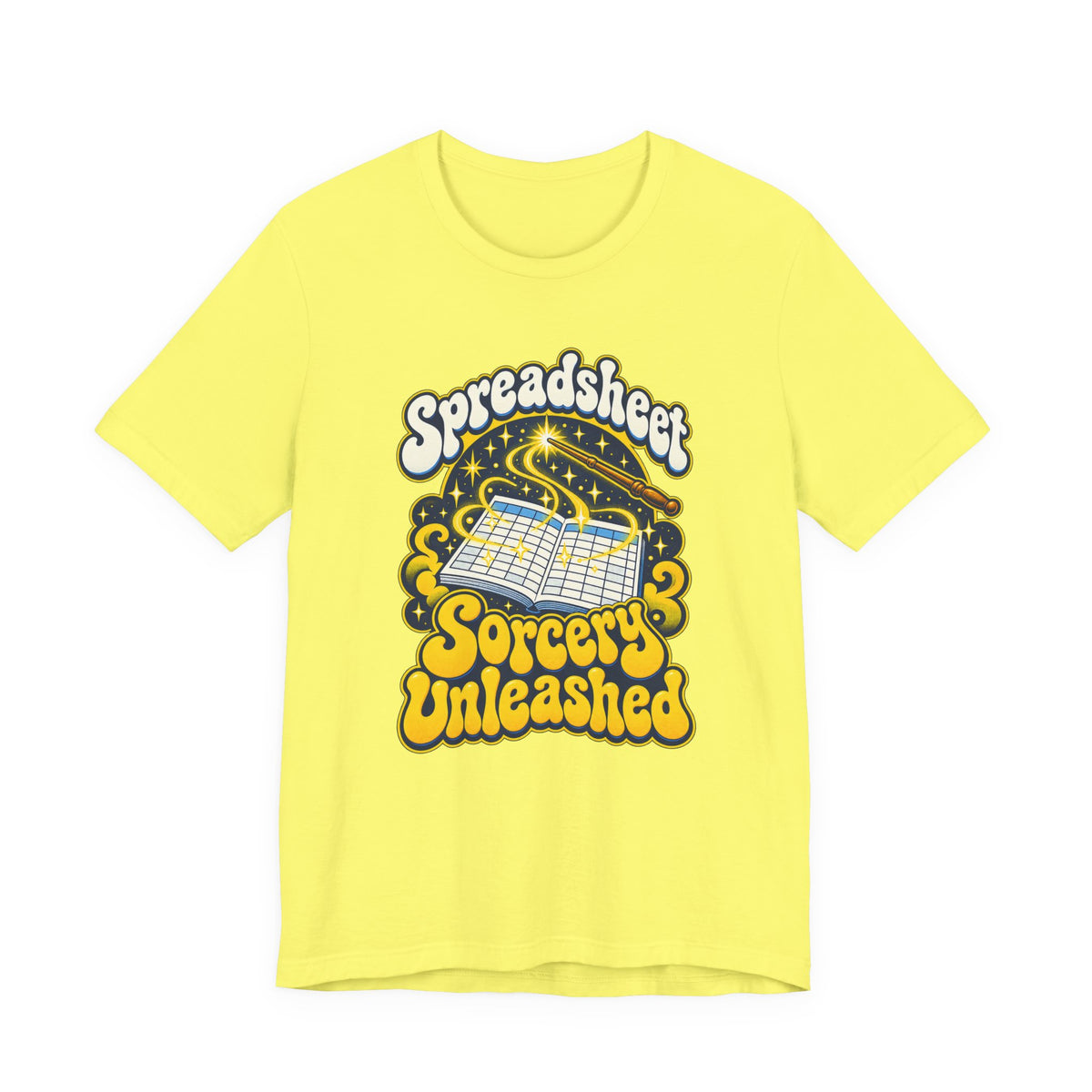 Spreadsheet Sorcery Unleashed Funny Office Humor T-Shirt