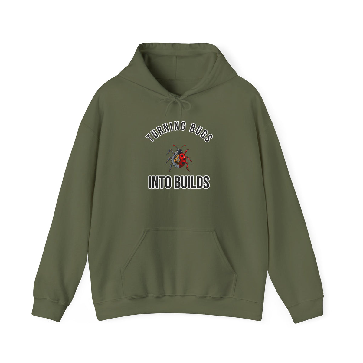 Turning Bugs into Builds Funny Programmer Hoodie