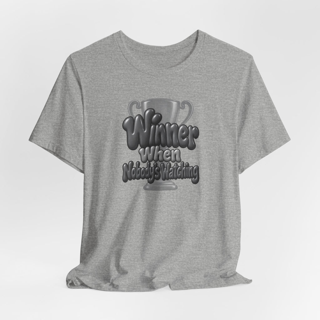 Winner When Nobody’s Watching Funny Introvert T-Shirt
