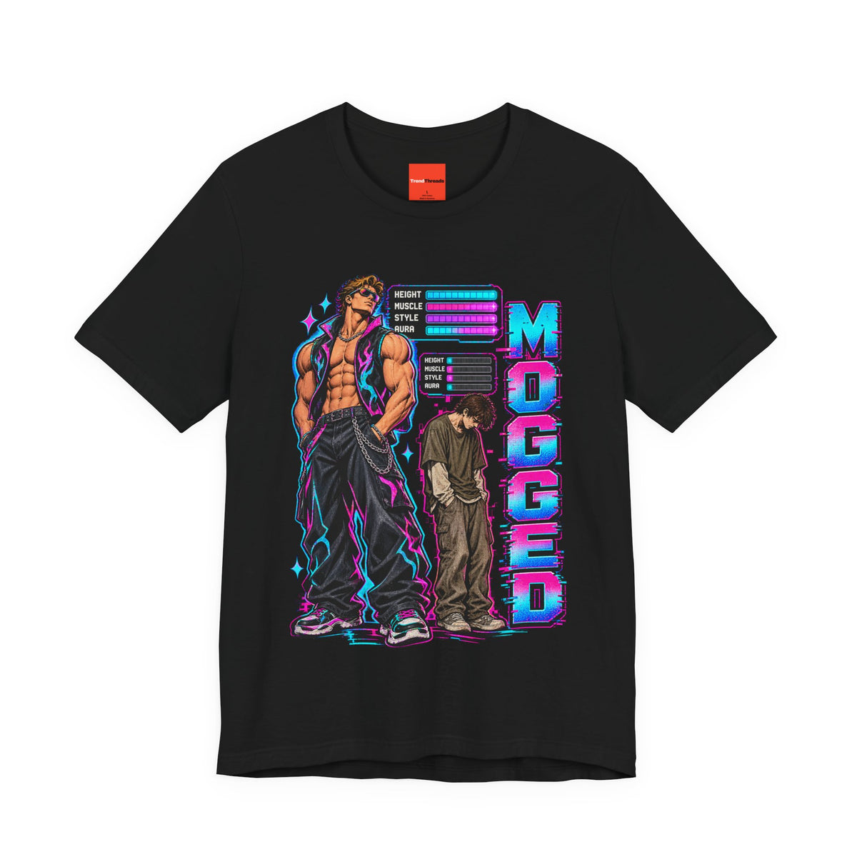MOGGED Funny Y2K Graphic T-Shirt