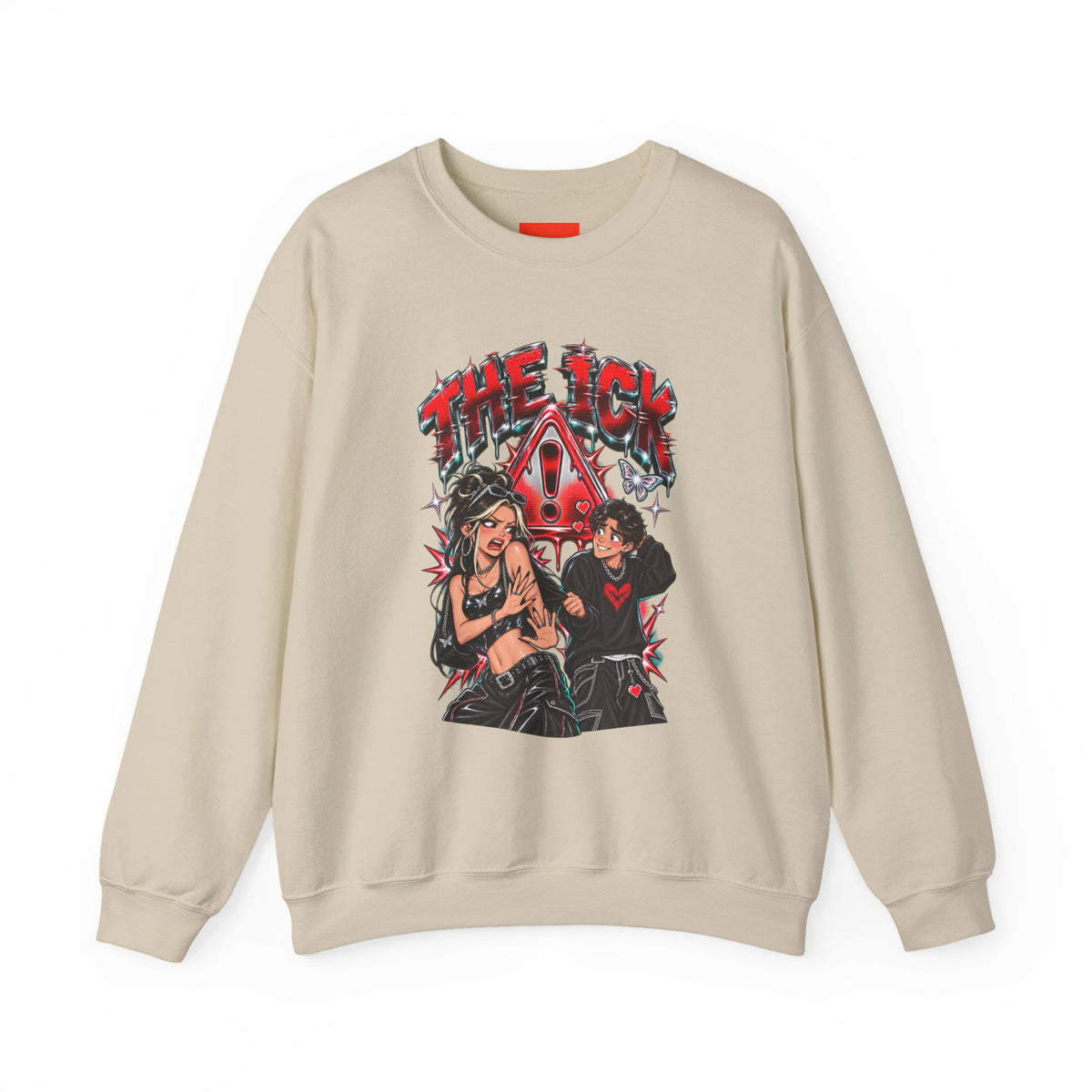 THE ICK Funny Y2K Graphic Sweatshirt