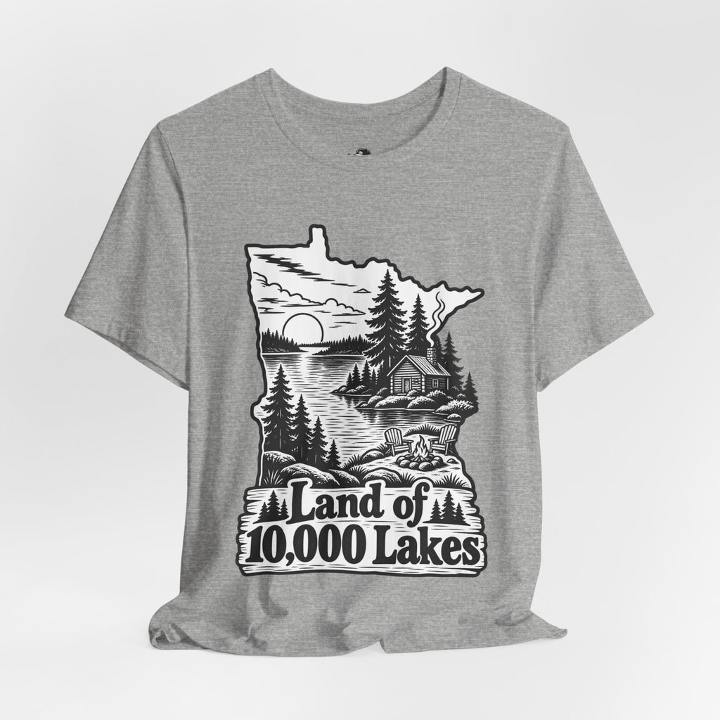 Land of 10,000 Lakes Funny Retro Vintage T-Shirt