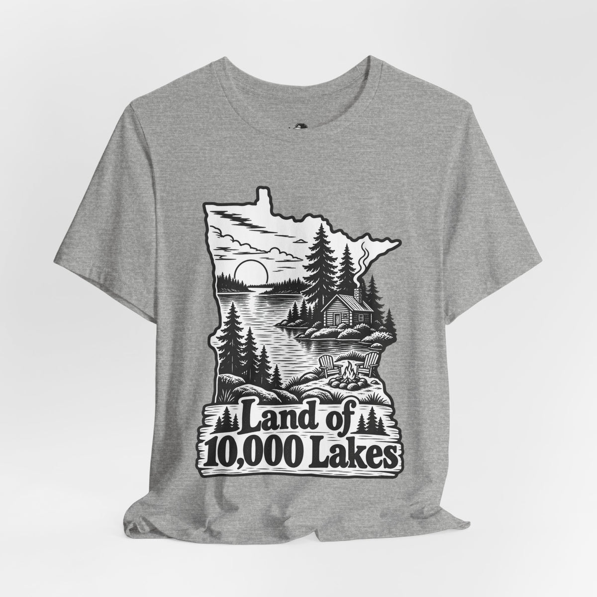 Land of 10,000 Lakes Funny Retro Vintage T-Shirt
