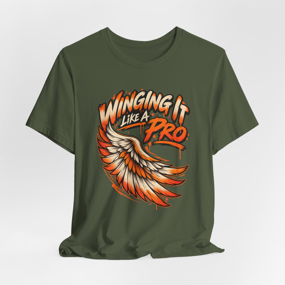 Winging It Like A Pro Funny Self-Deprecation T-Shirt