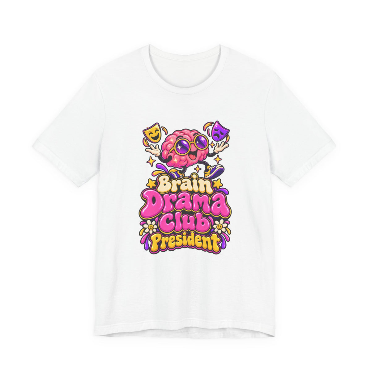 Brain Drama Club President Funny Y2K T-Shirt