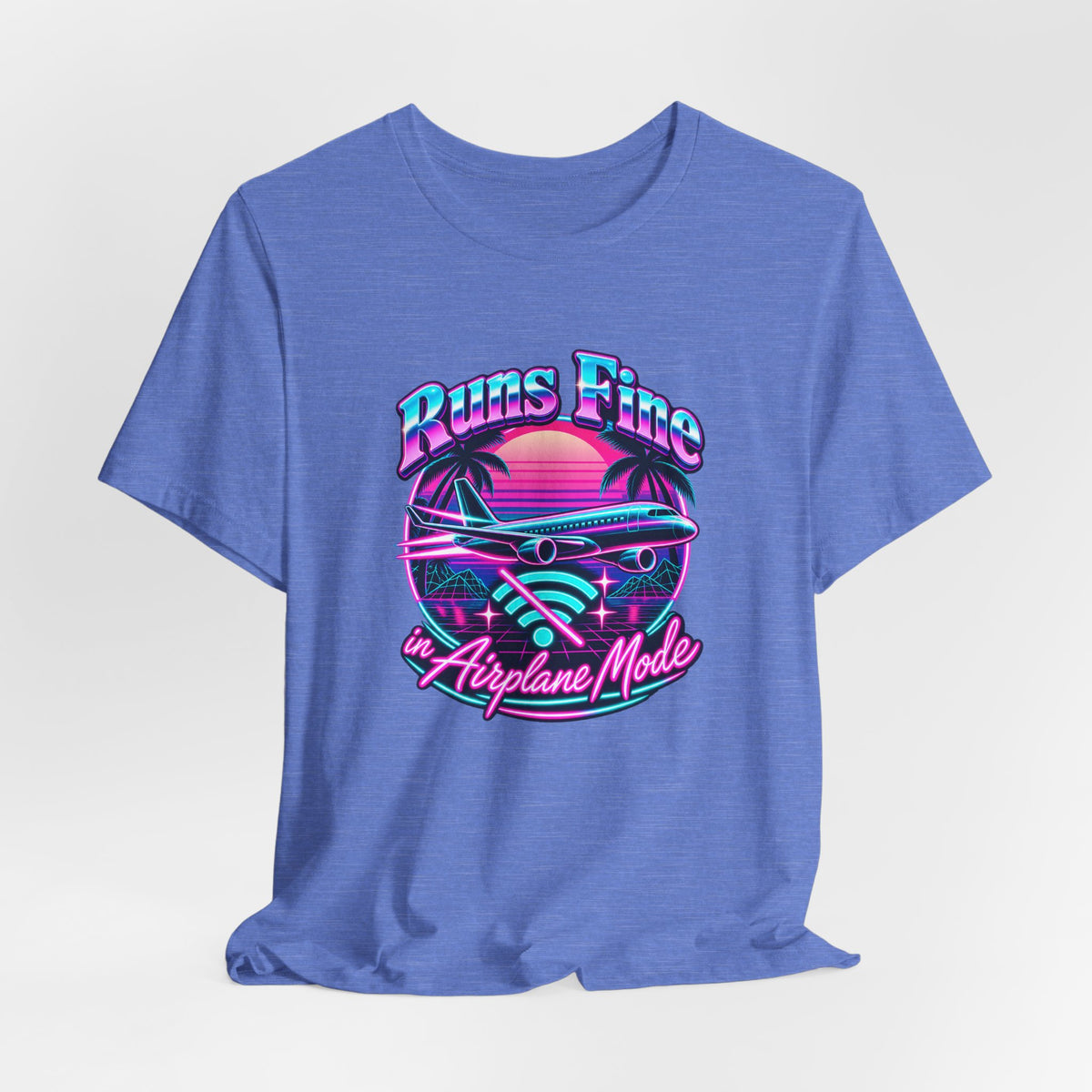 Runs Fine in Airplane Mode Funny Programmer T-Shirt
