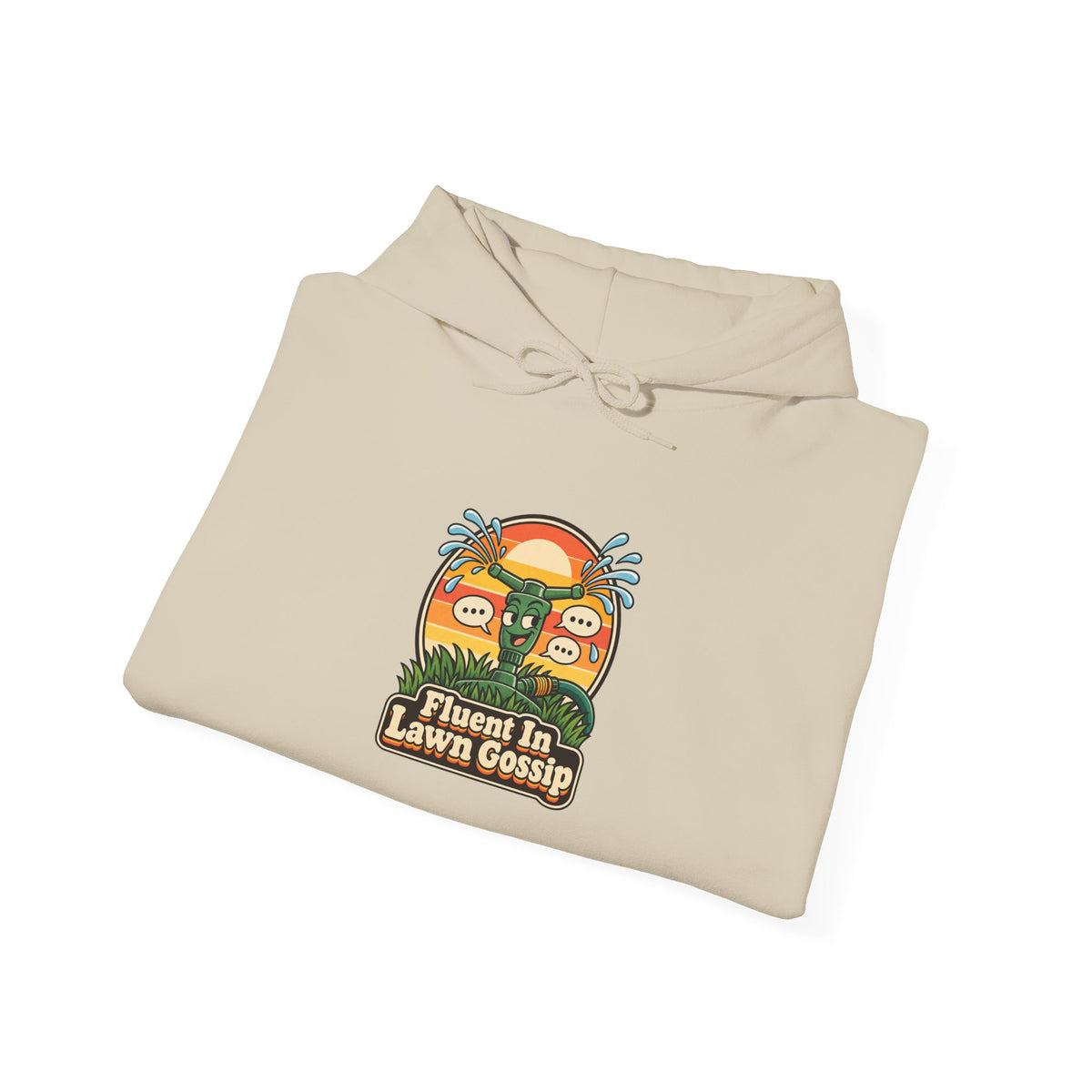 Fluent In Lawn Gossip Funny Gardening Hoodie