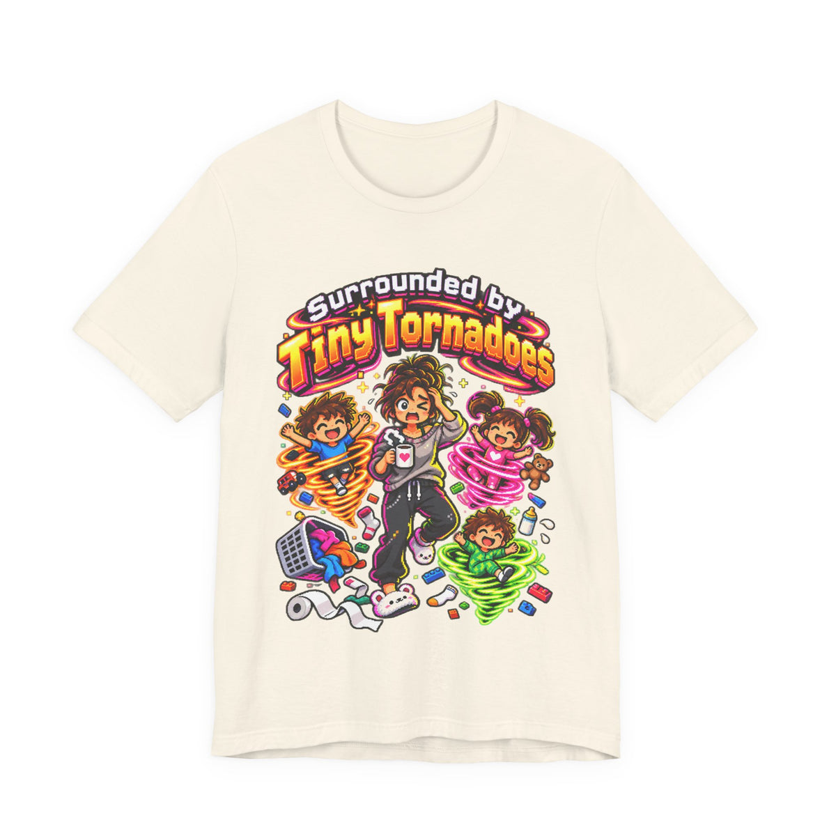 Surrounded by Tiny Tornadoes Funny Parent T-Shirt