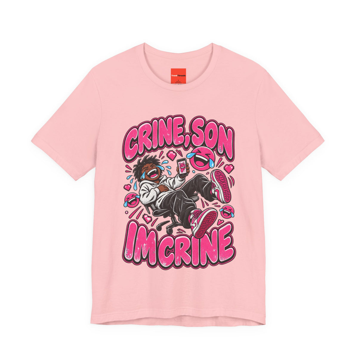 CRINE, SON IM CRINE Funny Y2K Graphic T-Shirt