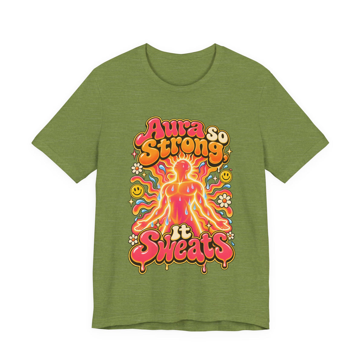 Aura So Strong, It Sweats Funny Fitness T-Shirt