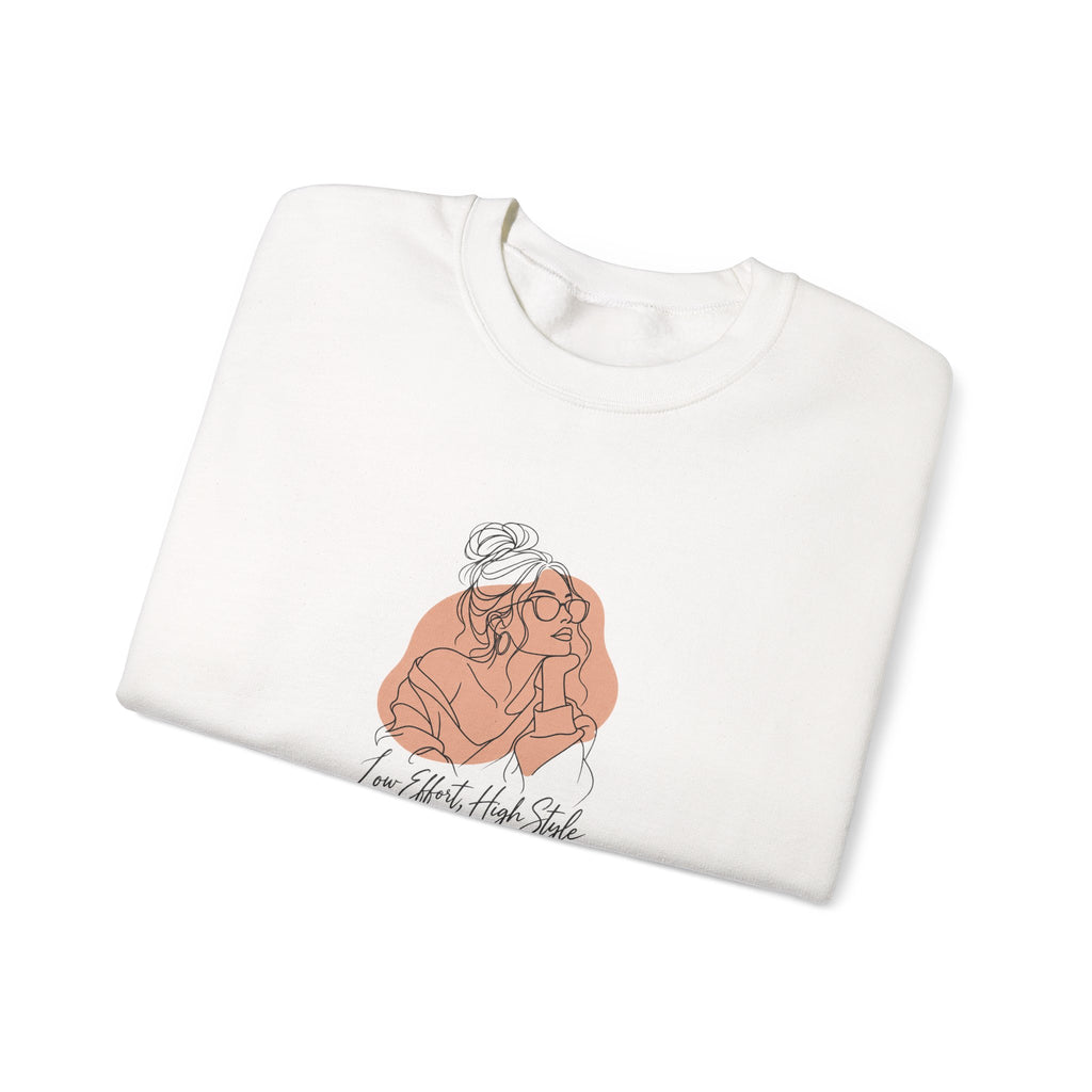 Low Effort, High Style Funny Minimalist Sweatshirt