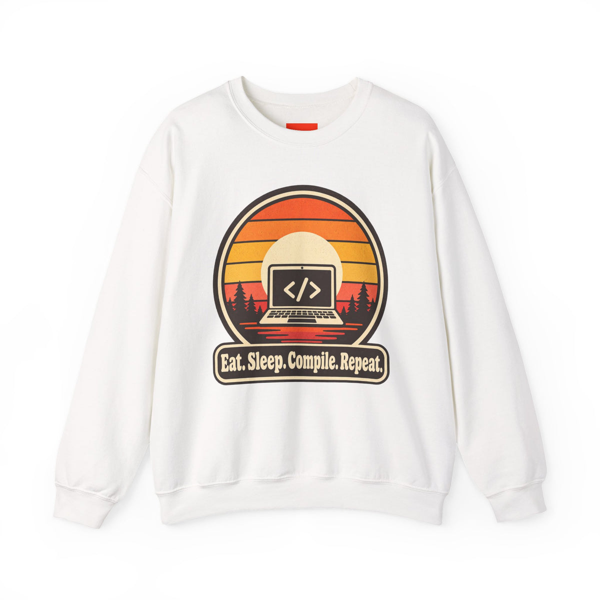 Eat Sleep Compile Repeat Funny Programmer Sweatshirt