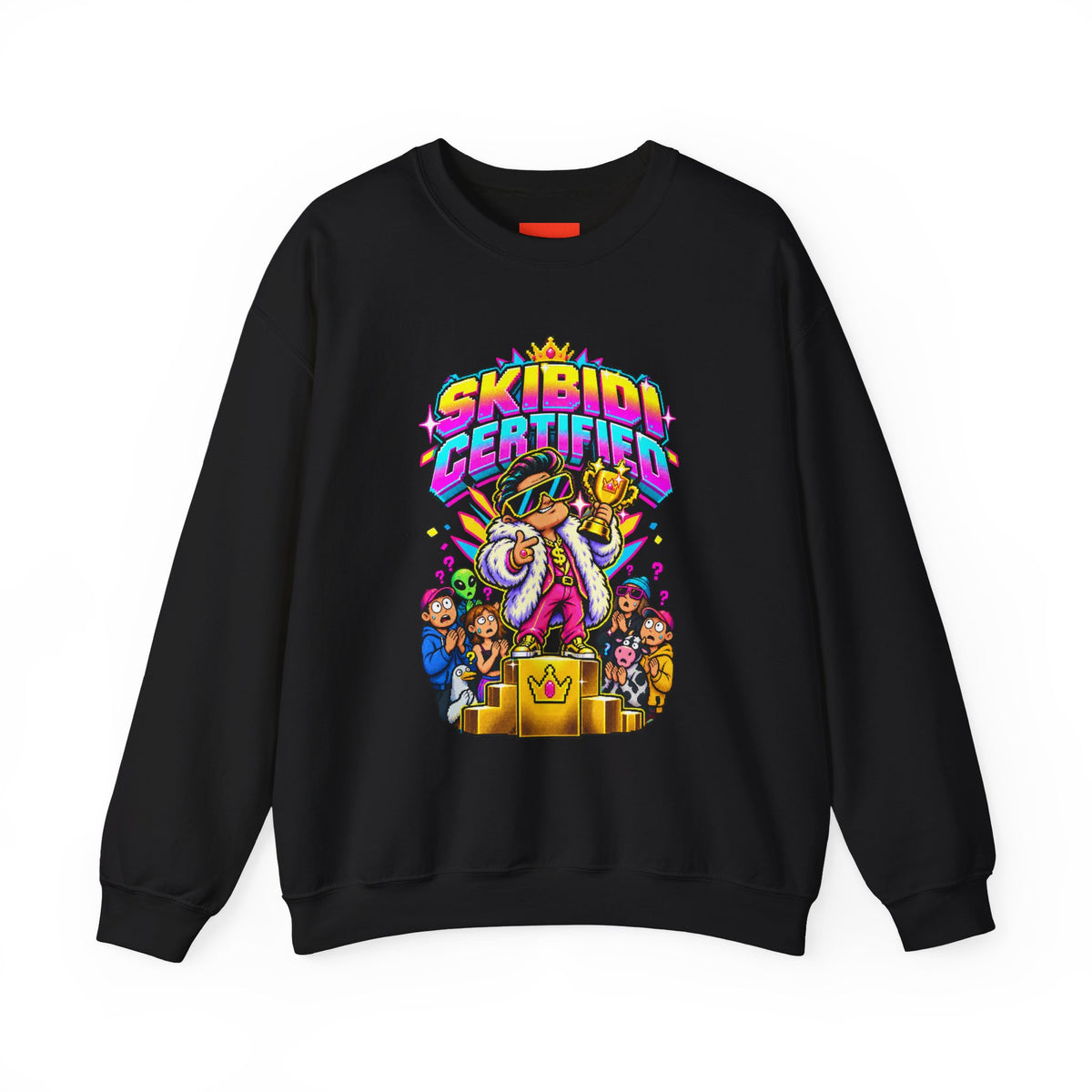 SKIBIDI CERTIFIED Funny Y2K Sweatshirt