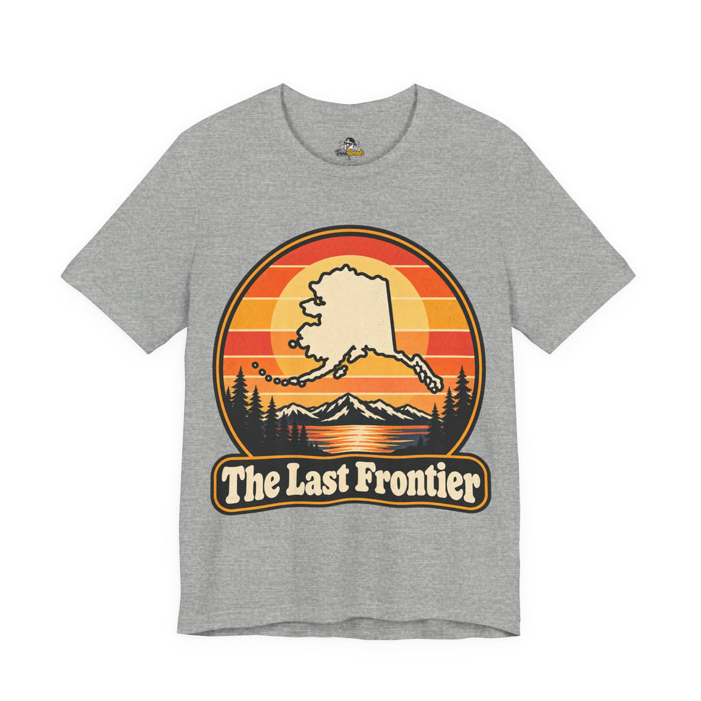 The Last Frontier Funny Minimalist Typography T-Shirt