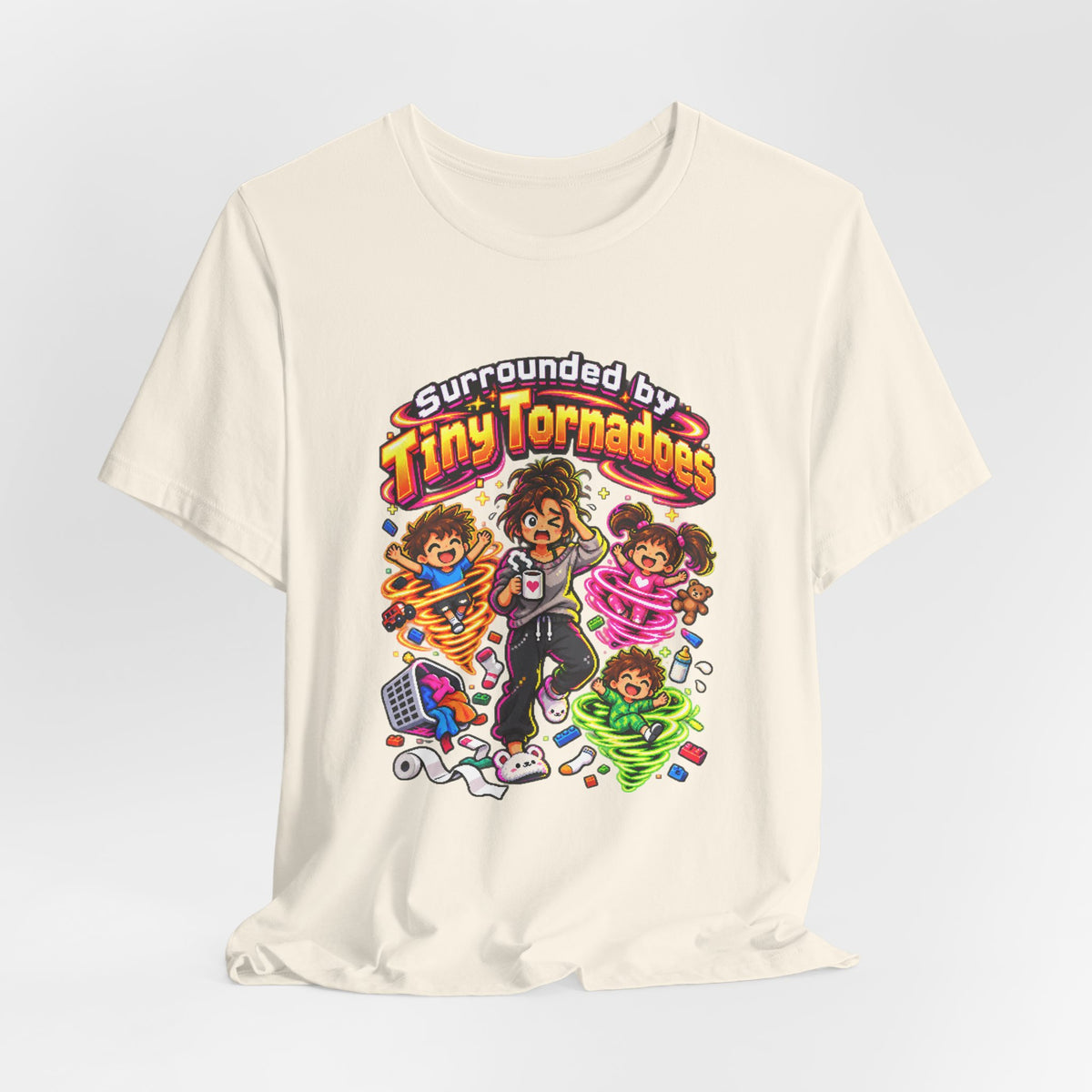 Surrounded by Tiny Tornadoes Funny Parent T-Shirt